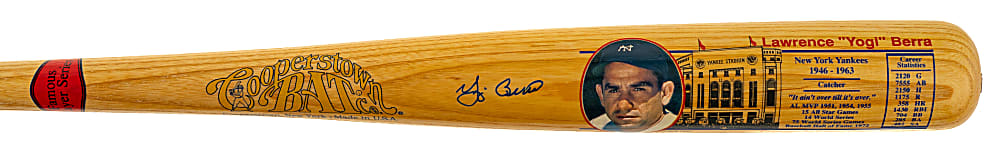 Yogi Berra Signed Cooperstown Bat - JSA