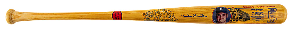 Duke Snider Signed Cooperstown Bat - JSA