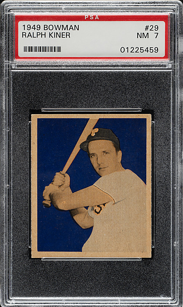 1949 Bowman #29 Ralph Kiner Rookie PSA NM 7