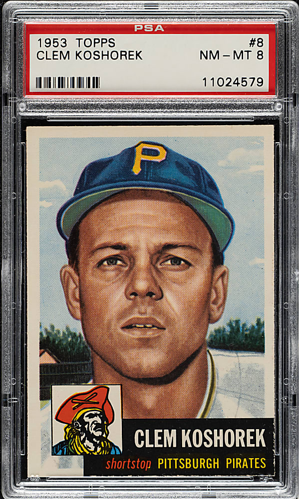 1953 Topps #8 Clem Koshorek PSA NM-MT 8