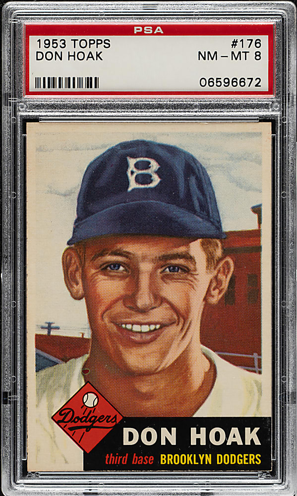 1953 Topps #176 Don Hoak PSA NM-MT 8