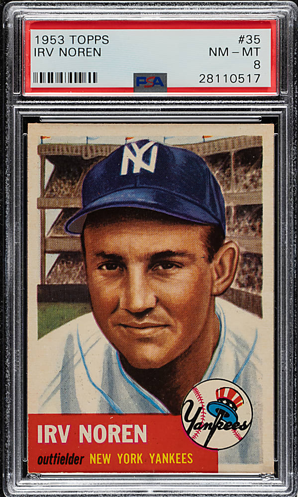 1953 Topps #35 Irv Noren PSA NM-MT 8