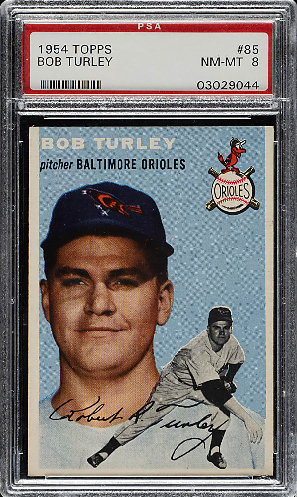 1954 Topps #85 Bob Turley PSA NM-MT 8