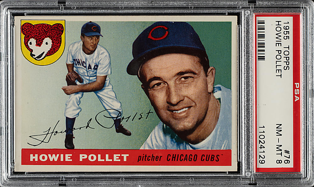 1955 Topps #76 Howie Pollet PSA NM-MT 8