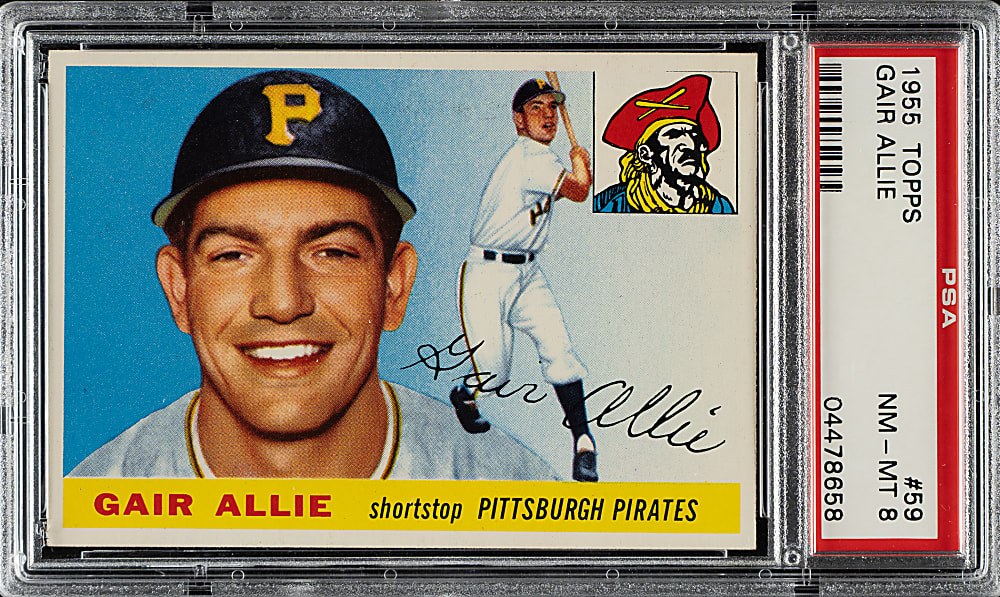 1955 Topps #59 Gair Allie PSA NM-MT 8