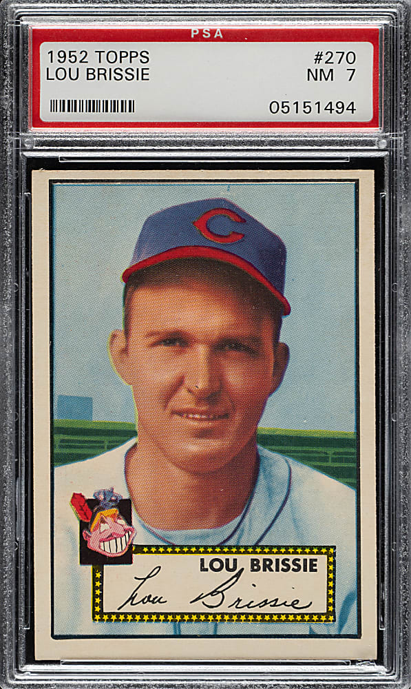 1952 Topps #270 Lou Brissie PSA NM 7