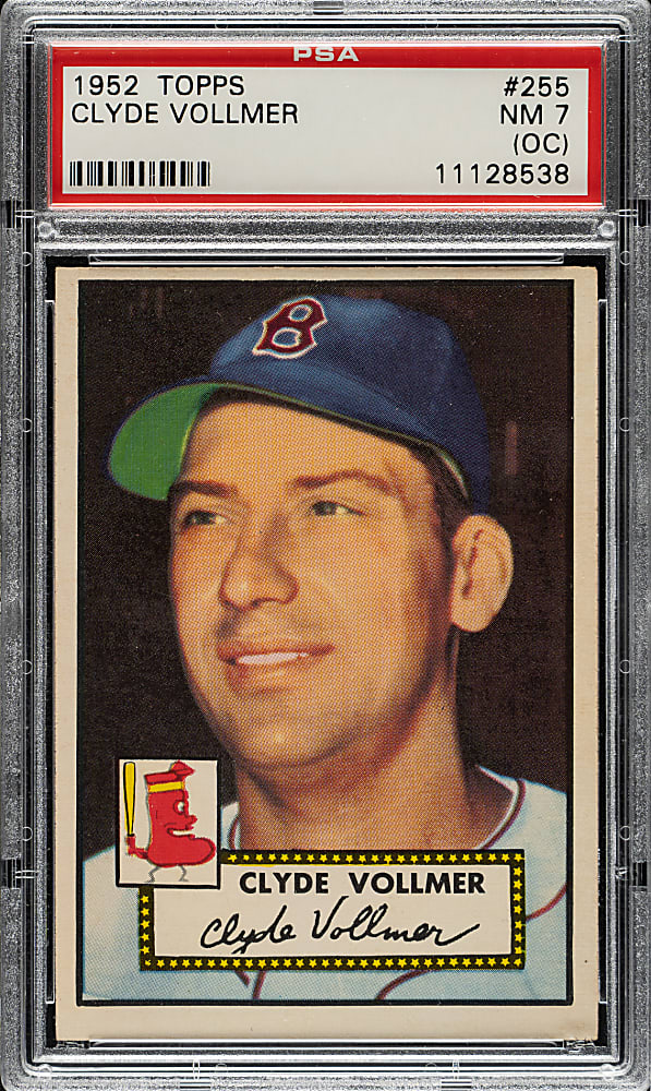 1952 Topps #255 Clyde Vollmer PSA NM 7 (OC)