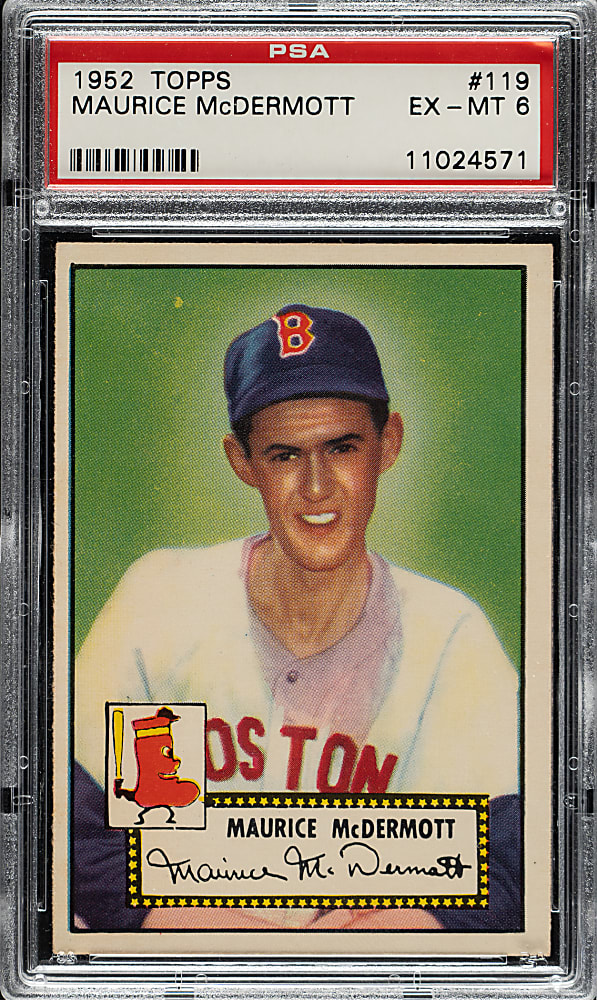 1952 Topps #119 Maurice McDermott PSA EX-MT 6
