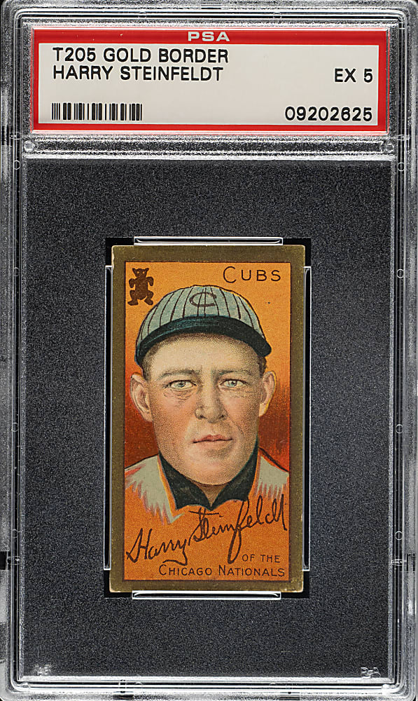 1911 T205 Gold Border Harry Steinfeldt PSA EX 5