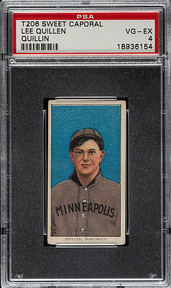 1909-1911 T206 White Border Lee Quillen PSA VG-EX 4