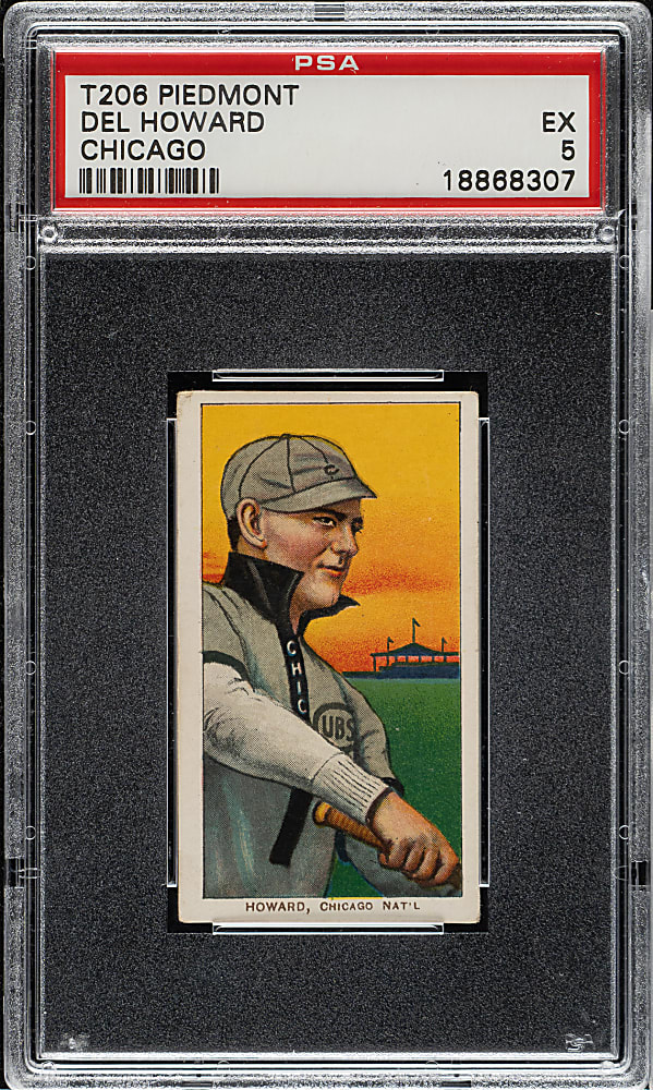 1909-1911 T206 White Border Del Howard PSA EX 5