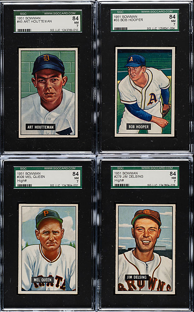 1951 Bowman PSA- and SGC-Graded Collection (12)