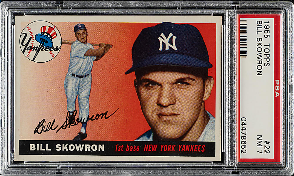 1955 Topps #22 Bill Skowron PSA NM 7