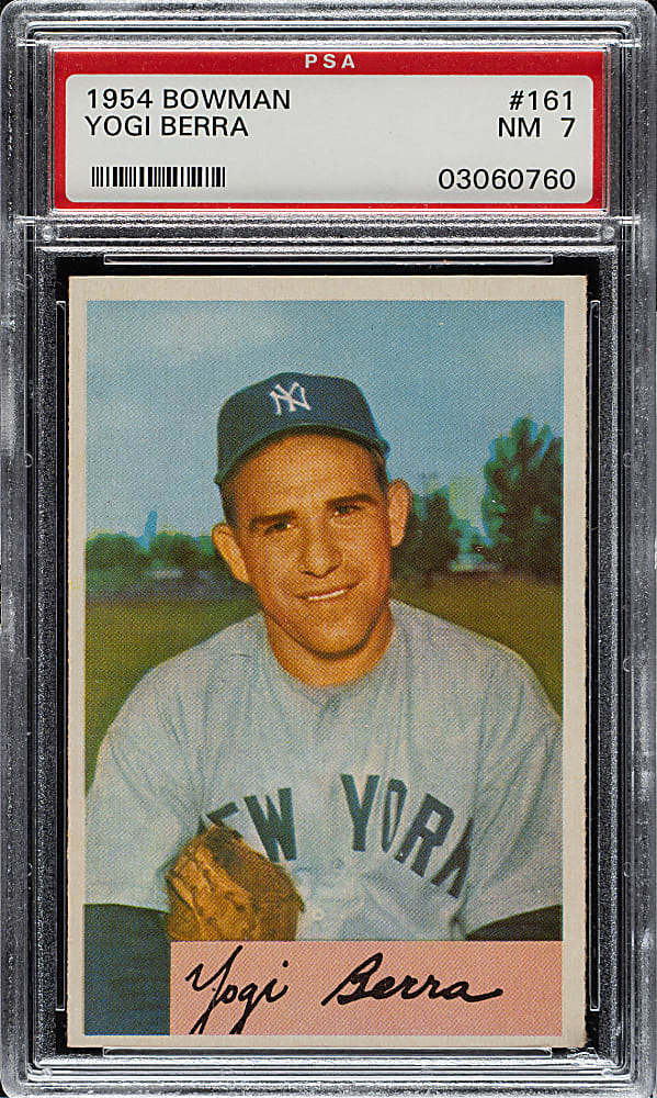 1954 Bowman #161 Yogi Berra PSA NM 7