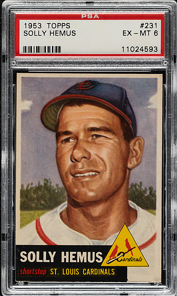 1953 Topps #231 Solly Hemus PSA EX-MT 6