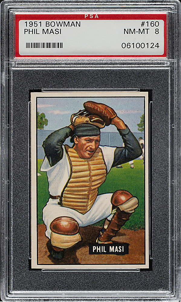1951 Bowman #160 Phil Masi PSA NM-MT 8