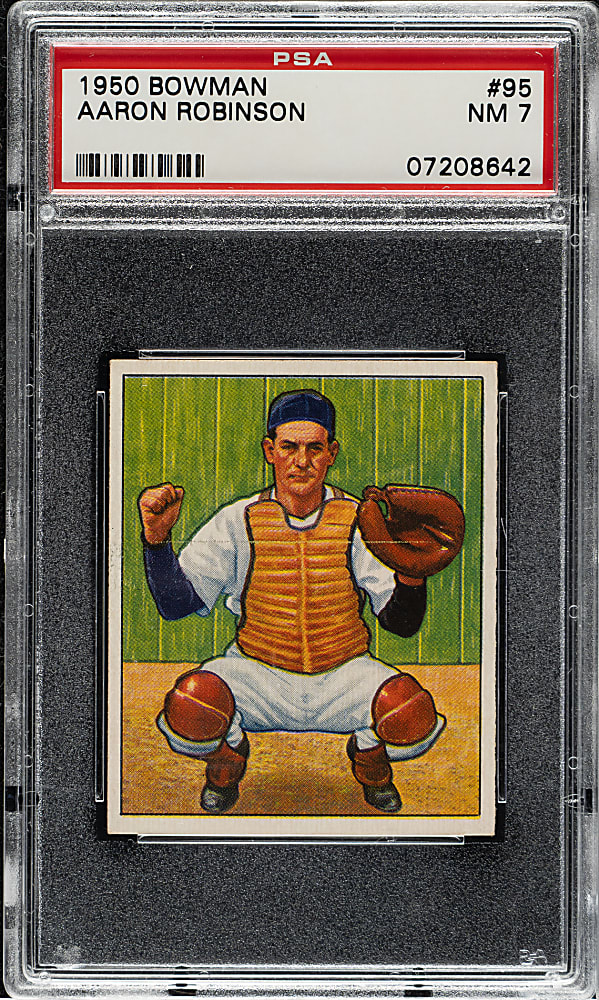 1950 Bowman #95 Aaron Robinson PSA NM 7