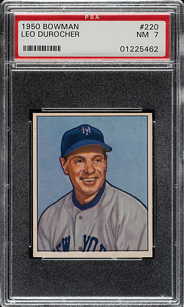 1950 Bowman #220 Leo Durocher PSA NM 7