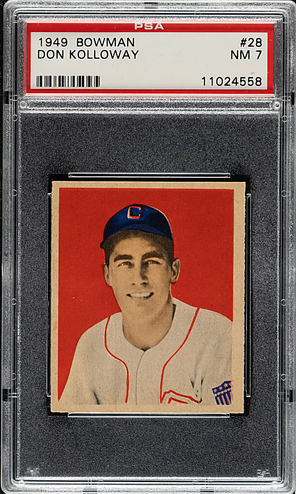 1949 Bowman #28 Don Kolloway PSA NM 7