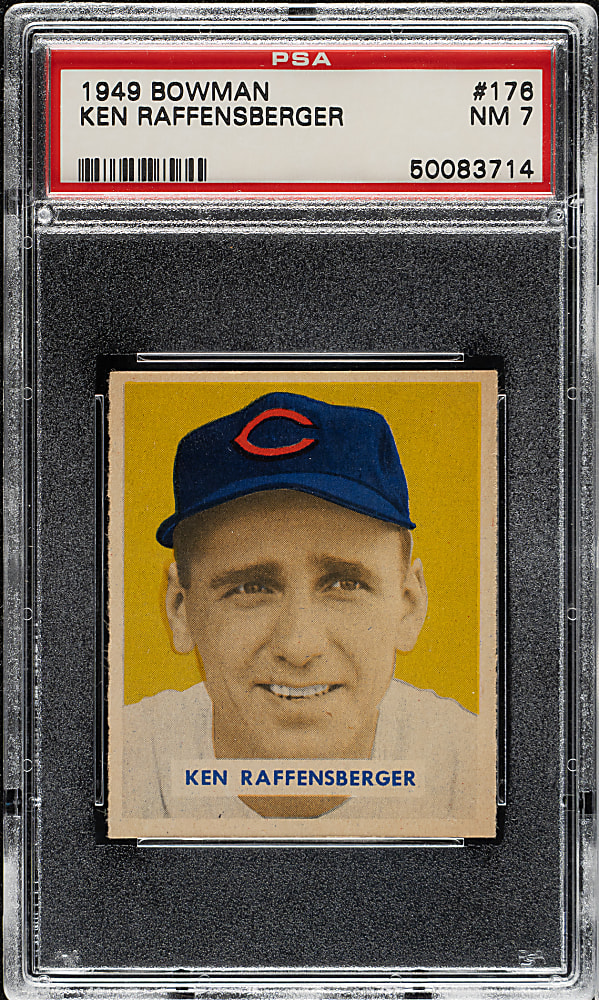 1949 Bowman #176 Ken Raffensberger PSA NM 7
