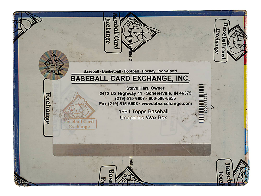 1984 Topps Unopened Wax Box (36 Packs) - BBCE