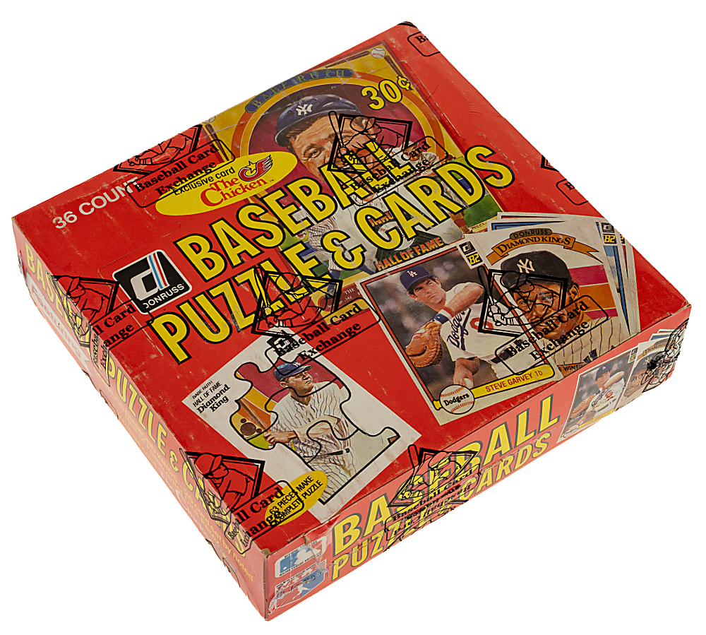 1982 Donruss Unopened Wax Box (36 Packs) - BBCE