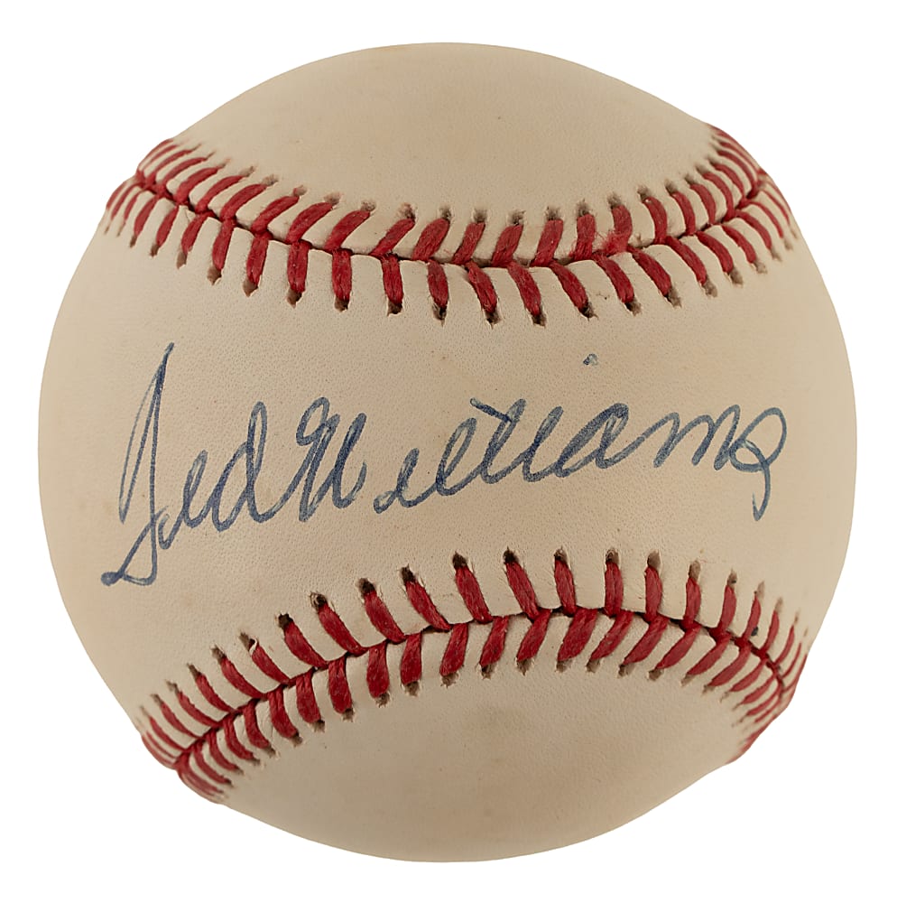 Ted Williams Single-Signed Baseball - JSA