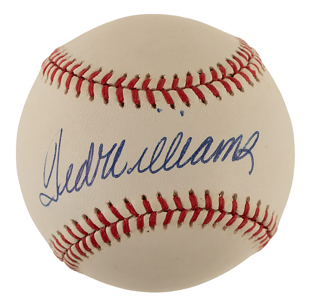 Ted Williams Single-Signed Baseball PSA/DNA MINT 9
