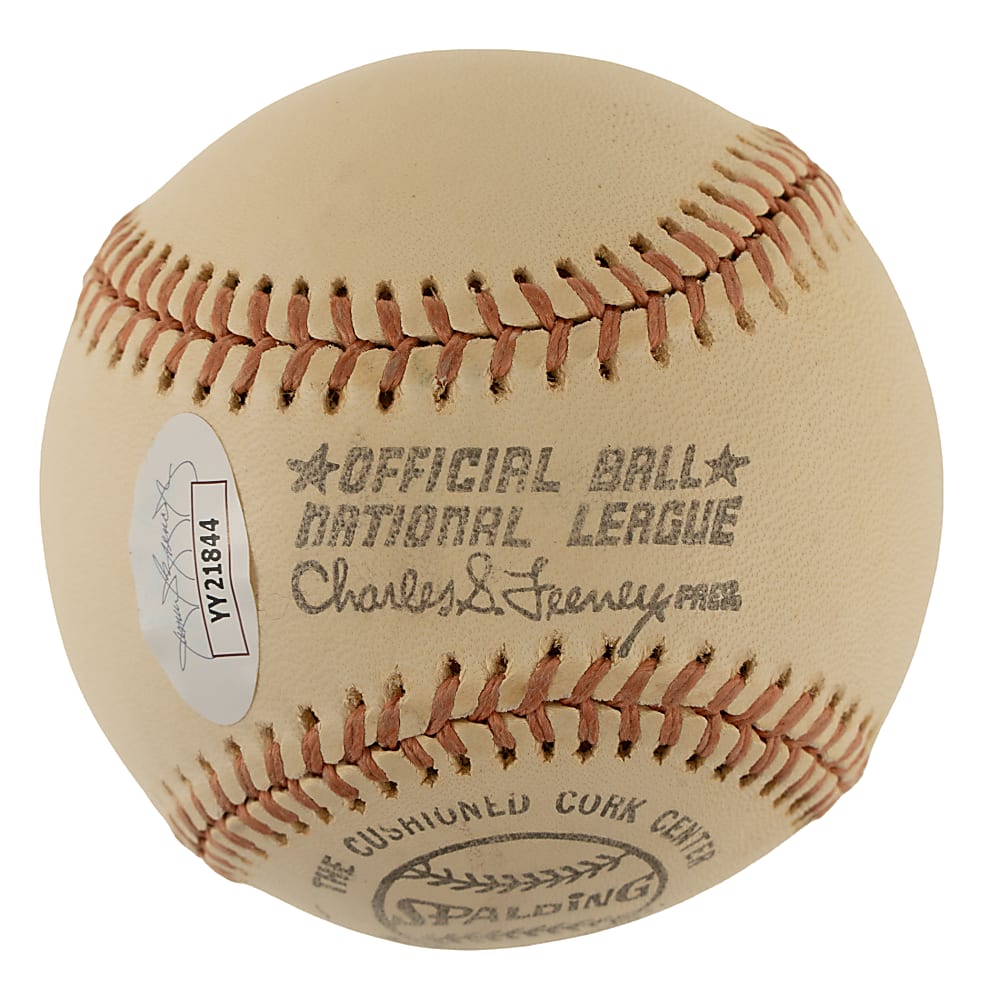 Mickey Mantle Single-Signed Baseball - JSA