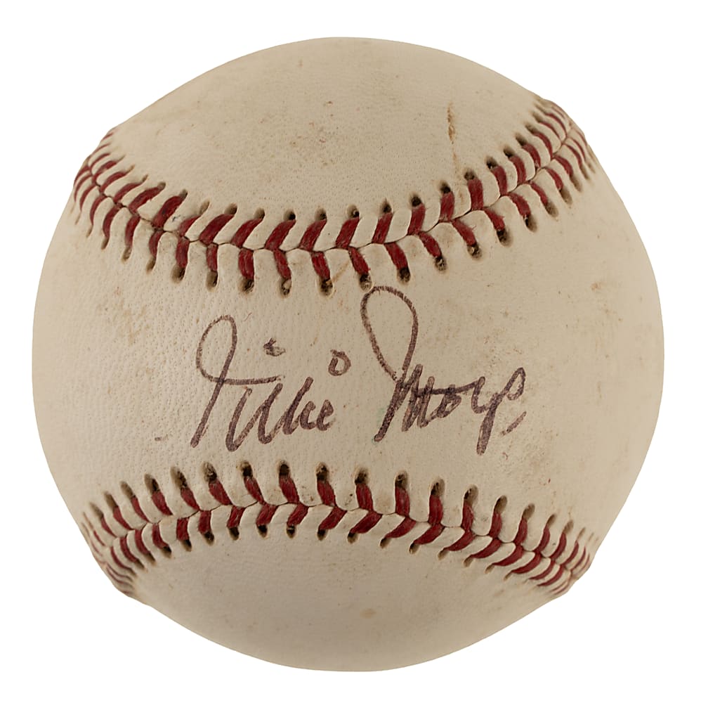 Willie Mays Single-Signed Baseball - JSA