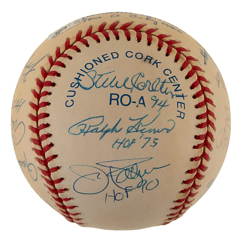 Hall of Fame Multi-Signed Baseball (17 Signatures) - JSA - All with Hall of Fame Inscriptions