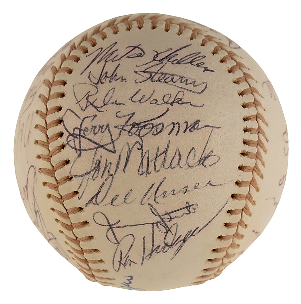 1975 New York Mets Team-Signed Baseball with Tom Seaver and Joe Torre - PSA/DNA