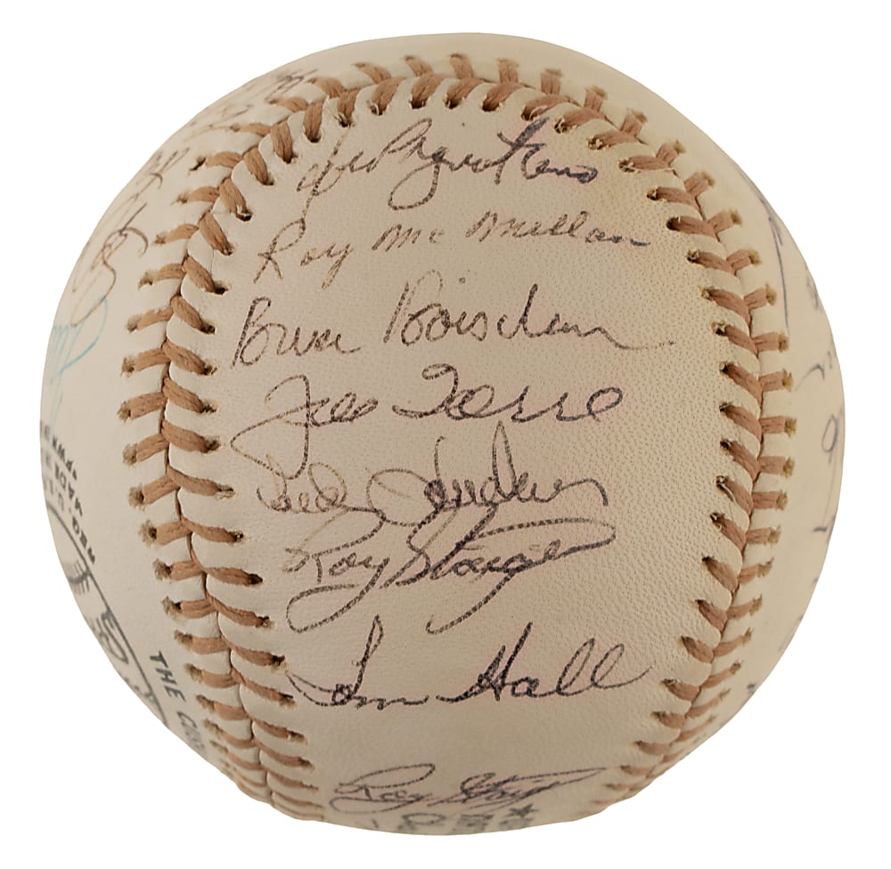 1975 New York Mets Team-Signed Baseball with Tom Seaver and Joe Torre - PSA/DNA