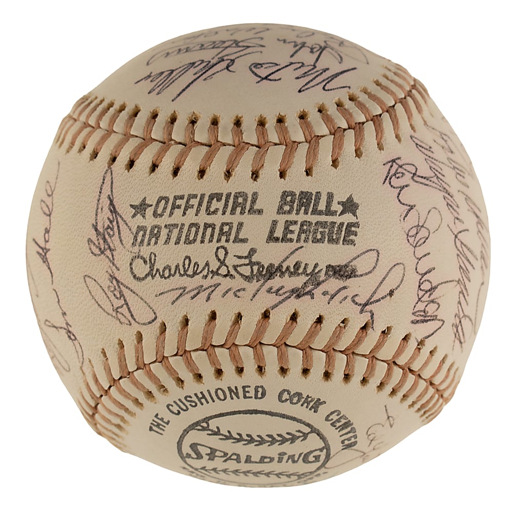 1975 New York Mets Team-Signed Baseball with Tom Seaver and Joe Torre - PSA/DNA