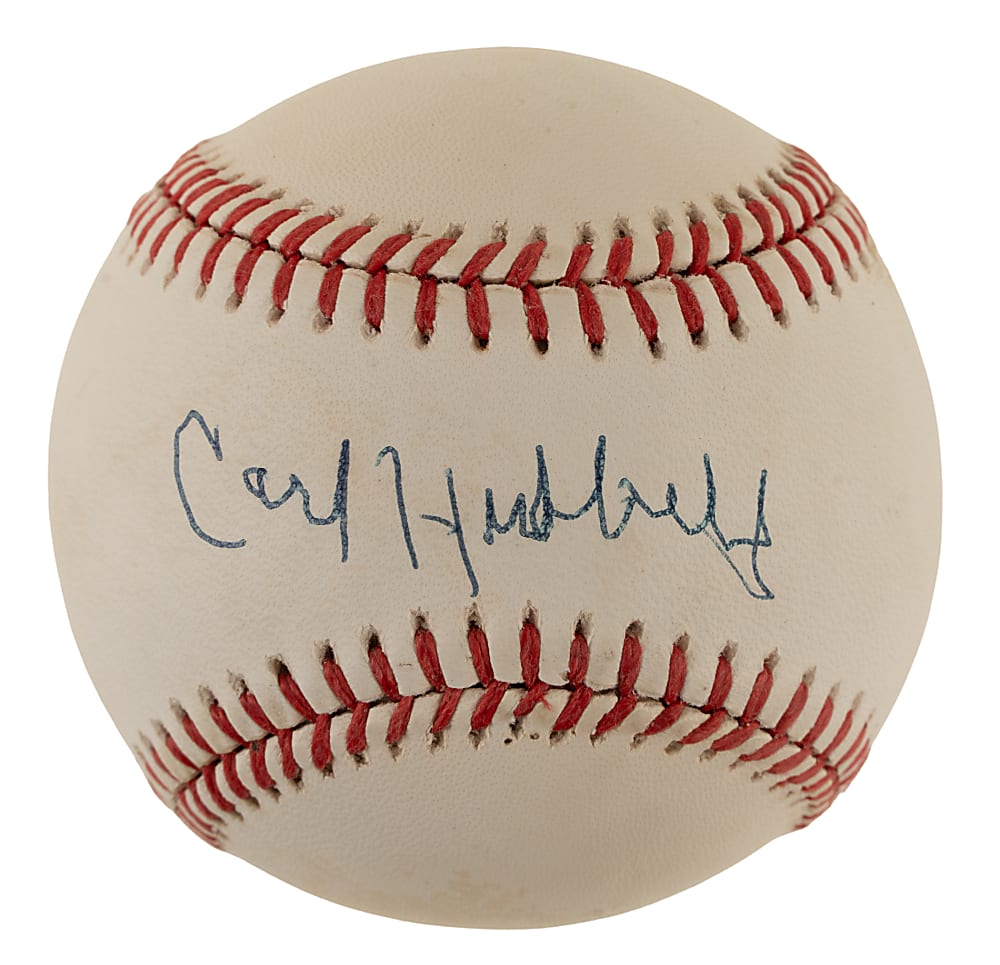 Carl Hubbell Single-Signed Baseball PSA/DNA NM-MT+ 8.5