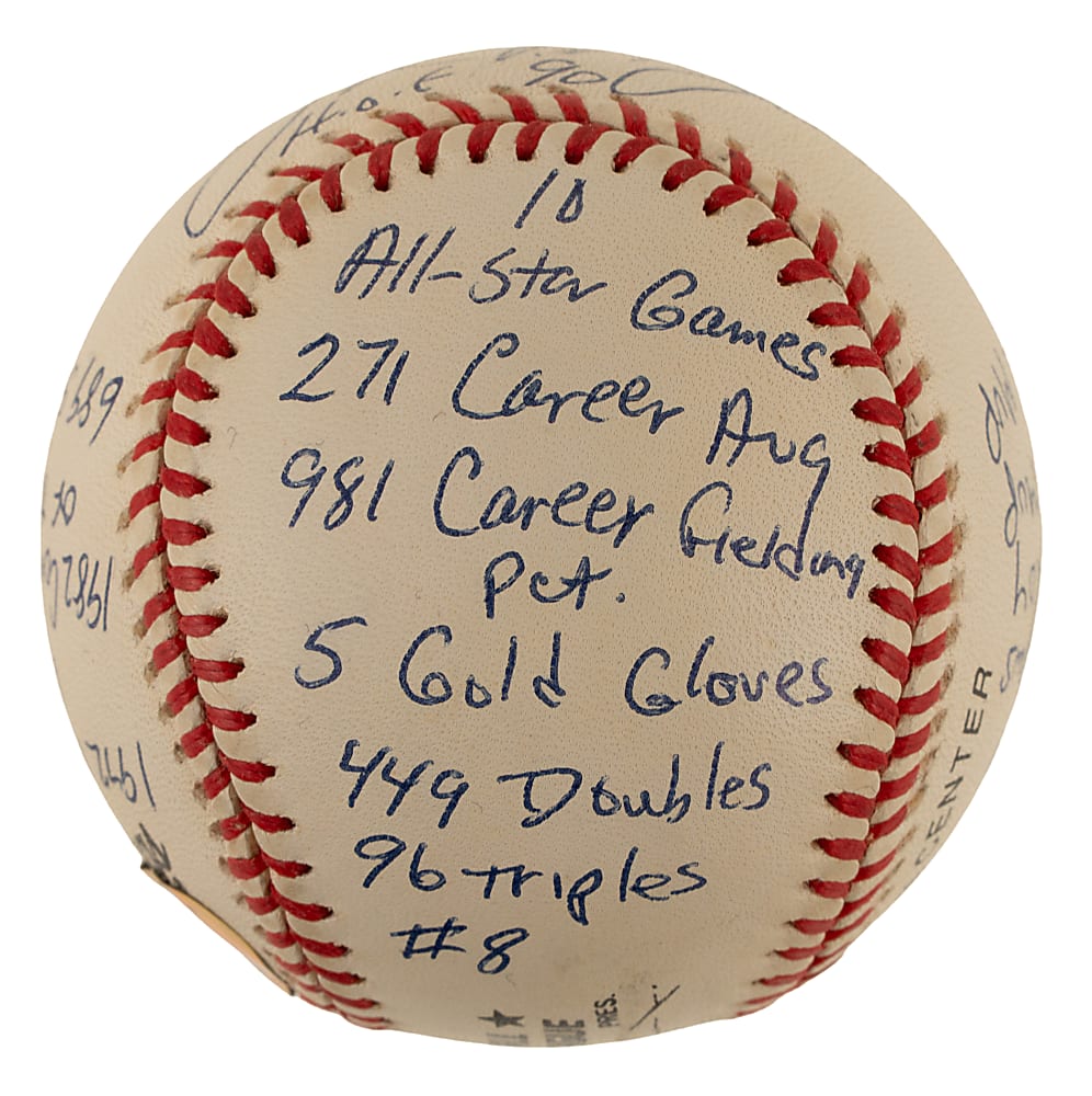 Joe Morgan Single-Signed Limited-Edition Stat Baseball - JSA