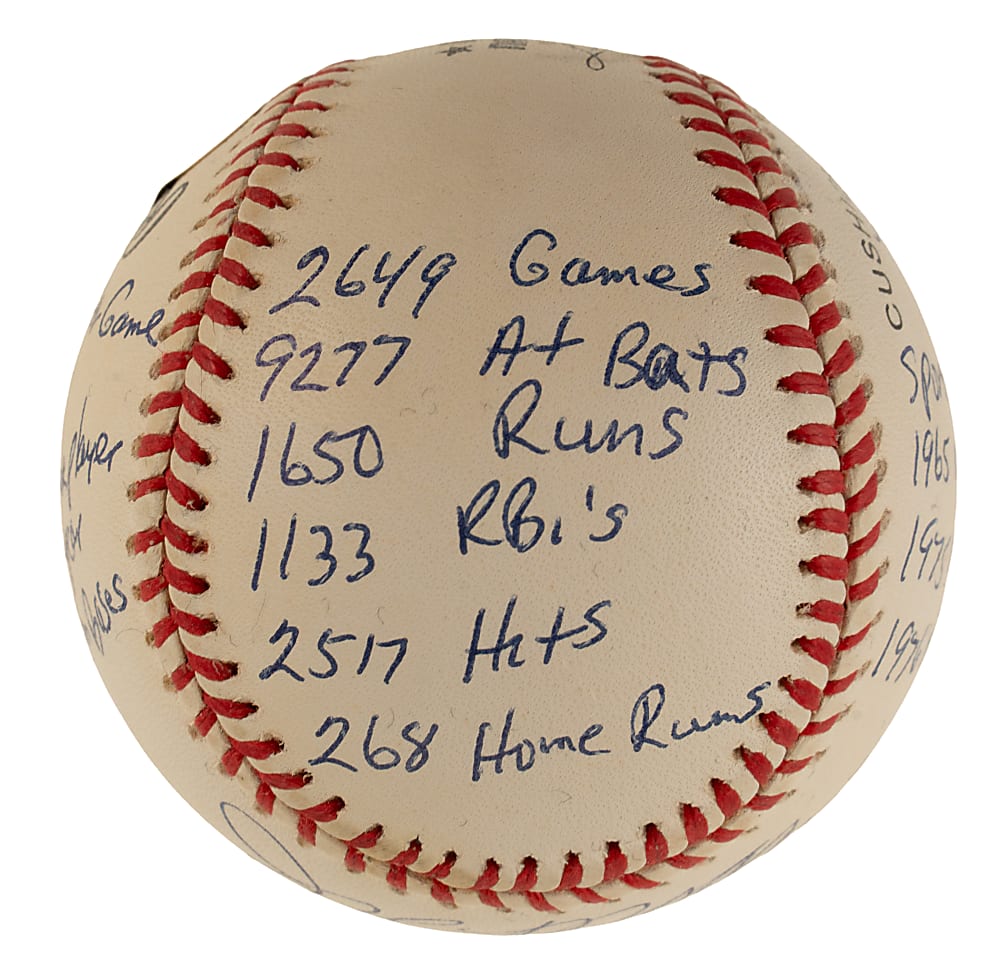 Joe Morgan Single-Signed Limited-Edition Stat Baseball - JSA
