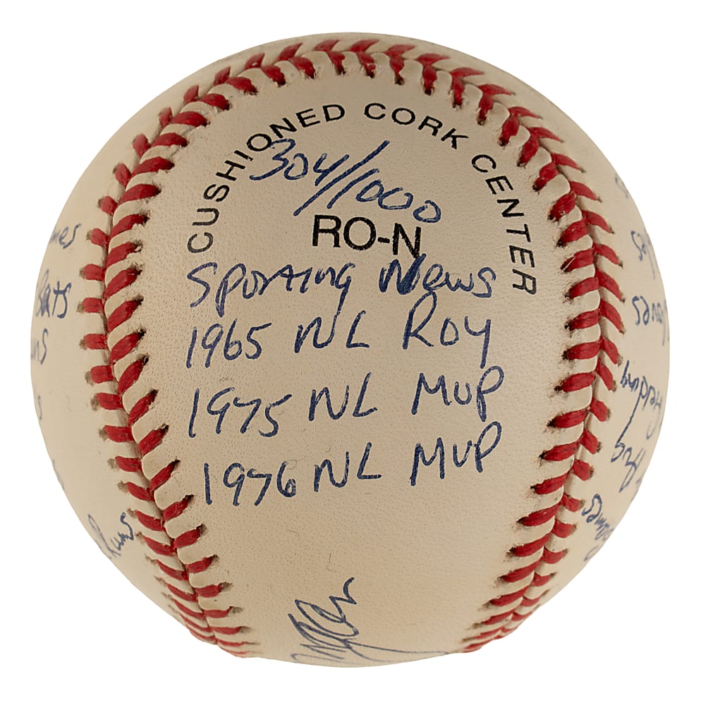 Joe Morgan Single-Signed Limited-Edition Stat Baseball - JSA