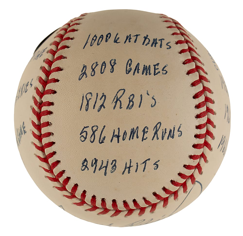 Frank Robinson Single-Signed Limited-Edition Stat Baseball - JSA