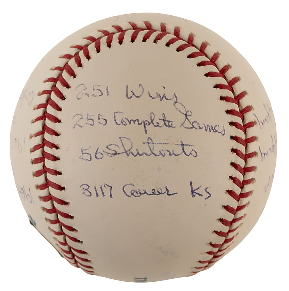 Bob Gibson Single-Signed Limited-Edition Stat Baseball - JSA