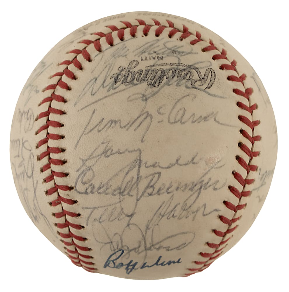 1977 Philadelphia Phillies Team-Signed Baseball with Mike Schmidt and Steve Carlton