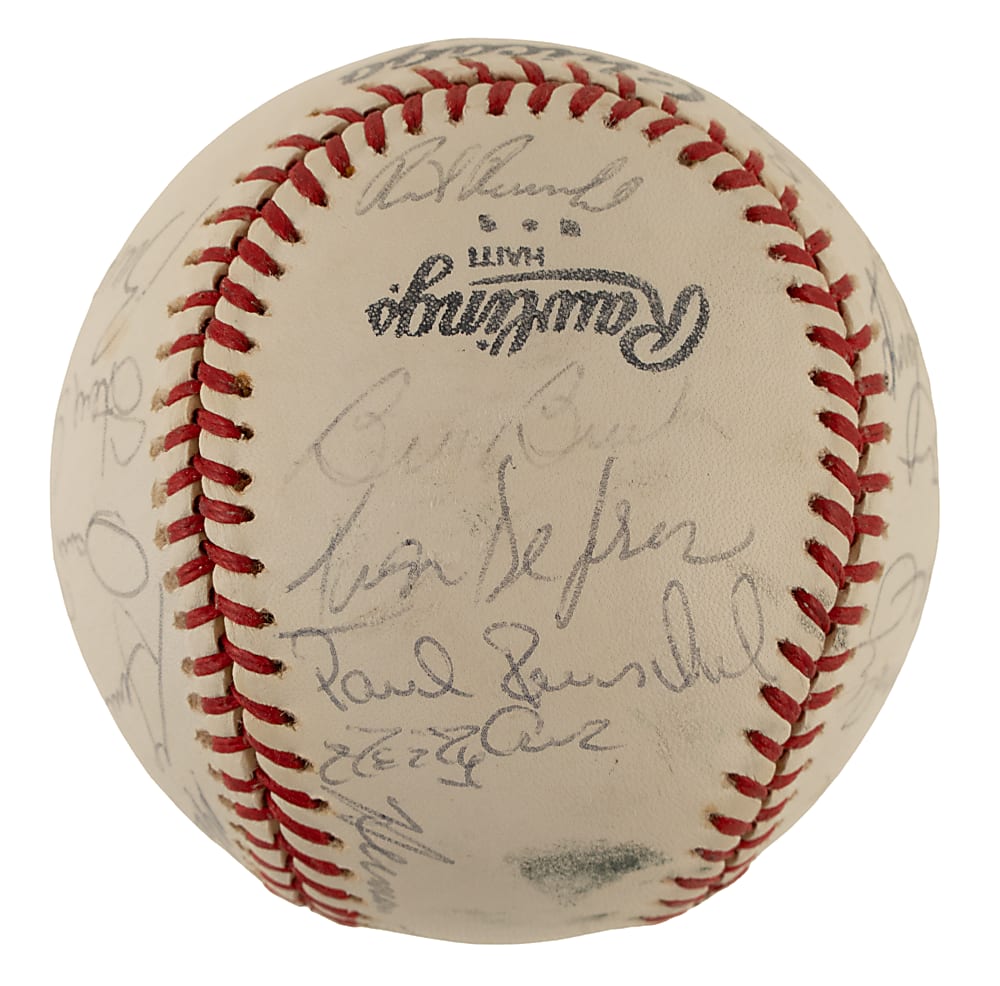 1978 Chicago Cubs Team-Signed Baseball with Bruce Sutter