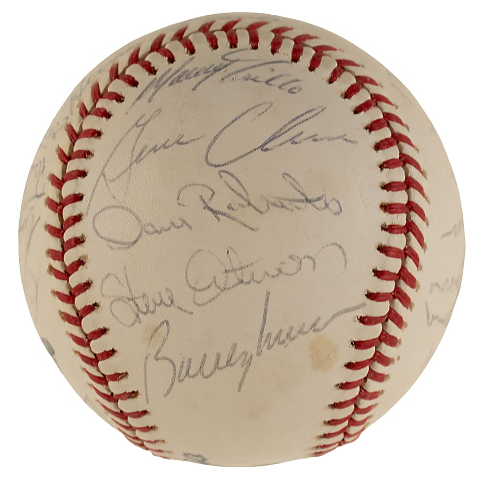 1978 Chicago Cubs Team-Signed Baseball with Bruce Sutter