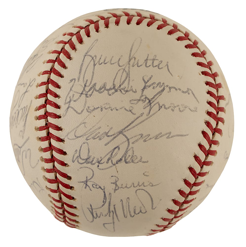 1978 Chicago Cubs Team-Signed Baseball with Bruce Sutter