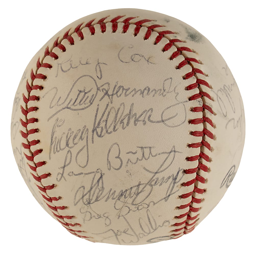 1978 Chicago Cubs Team-Signed Baseball with Bruce Sutter