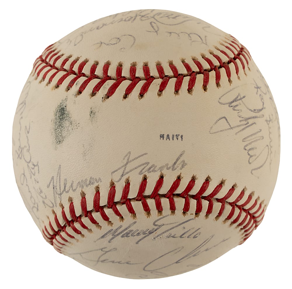 1978 Chicago Cubs Team-Signed Baseball with Bruce Sutter