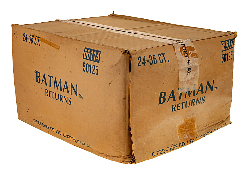 1992 O-Pee-Chee "Batman Returns" Factory-Sealed Unopened Wax Case (24 Boxes)