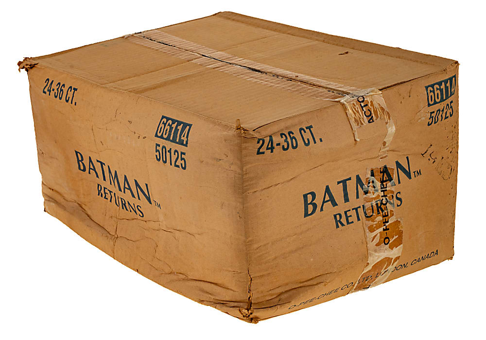 1992 O-Pee-Chee "Batman Returns" Factory-Sealed Unopened Wax Case (24 Boxes)