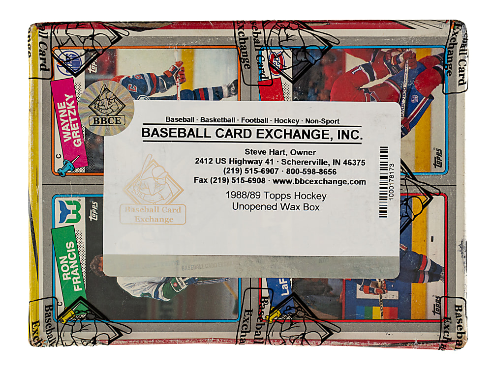 1988-1989 Topps Hockey Unopened Wax Box (36 Packs) - BBCE