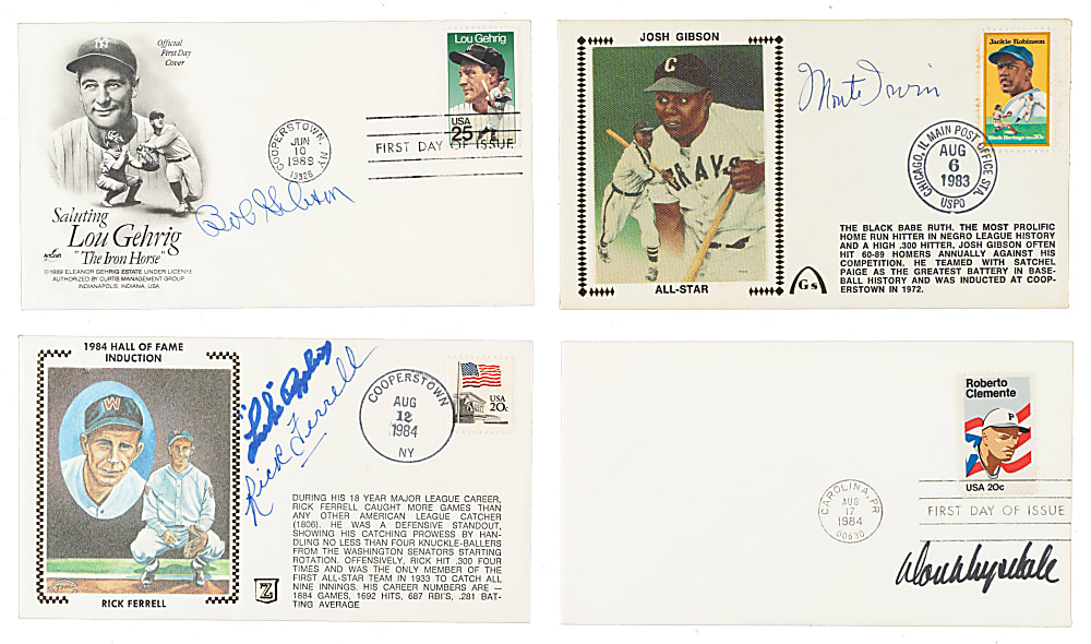 Hall of Famers and Stars Signed First-Day Cover Collection (21) Including F. Robinson and Ryan